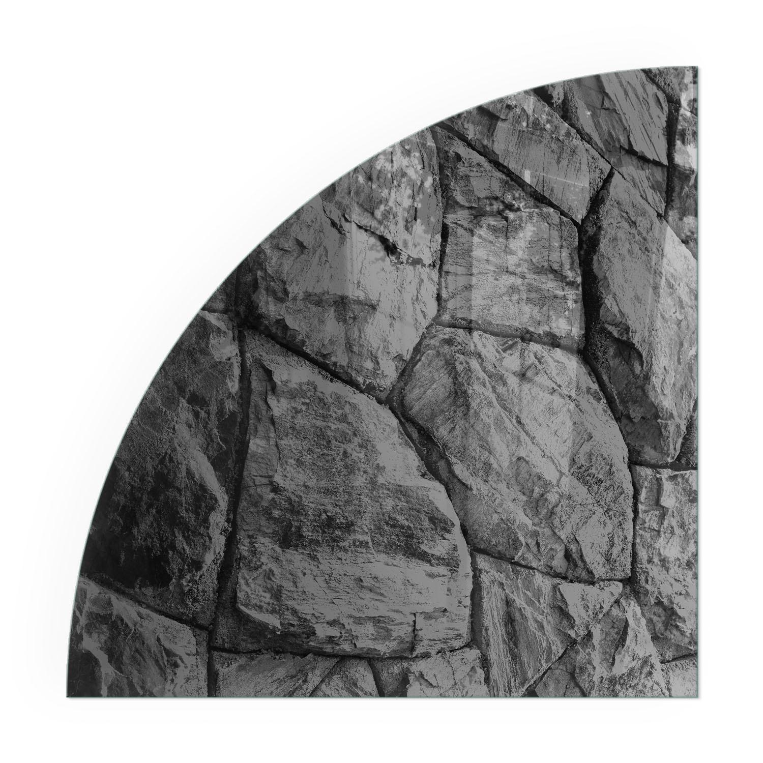 GLASPLATTE für Kamin 100x100 cm - Grau, Glas (100/100/0.4cm) - TULUP