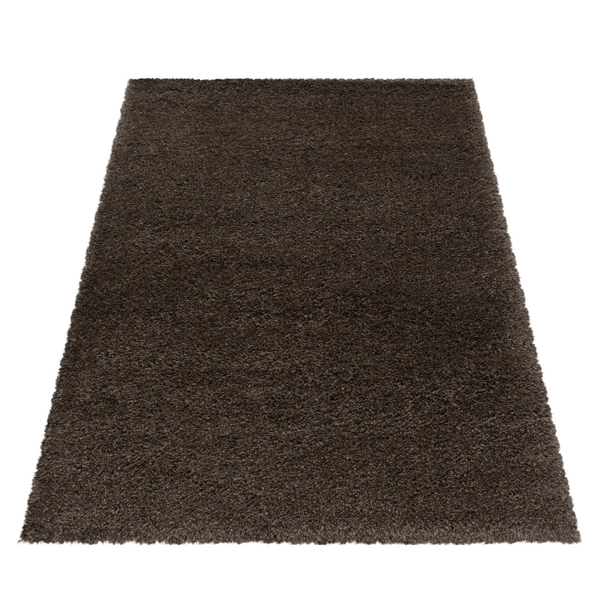 HOCHFLORTEPPICH SALZACH, einfarbig, Braun, 280 x 370 cm - Braun, Textil (370/280cm) - KADIMA DESIGN