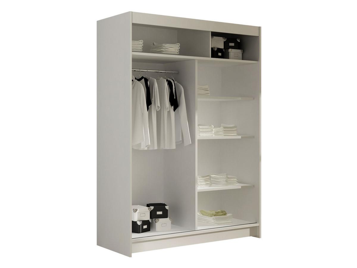 KLEIDERSCHRANK Miami S - Silberfarben/Trüffeleichefarben, Holzwerkstoff/Kunststoff (120/200/58cm) - MIRJAN24