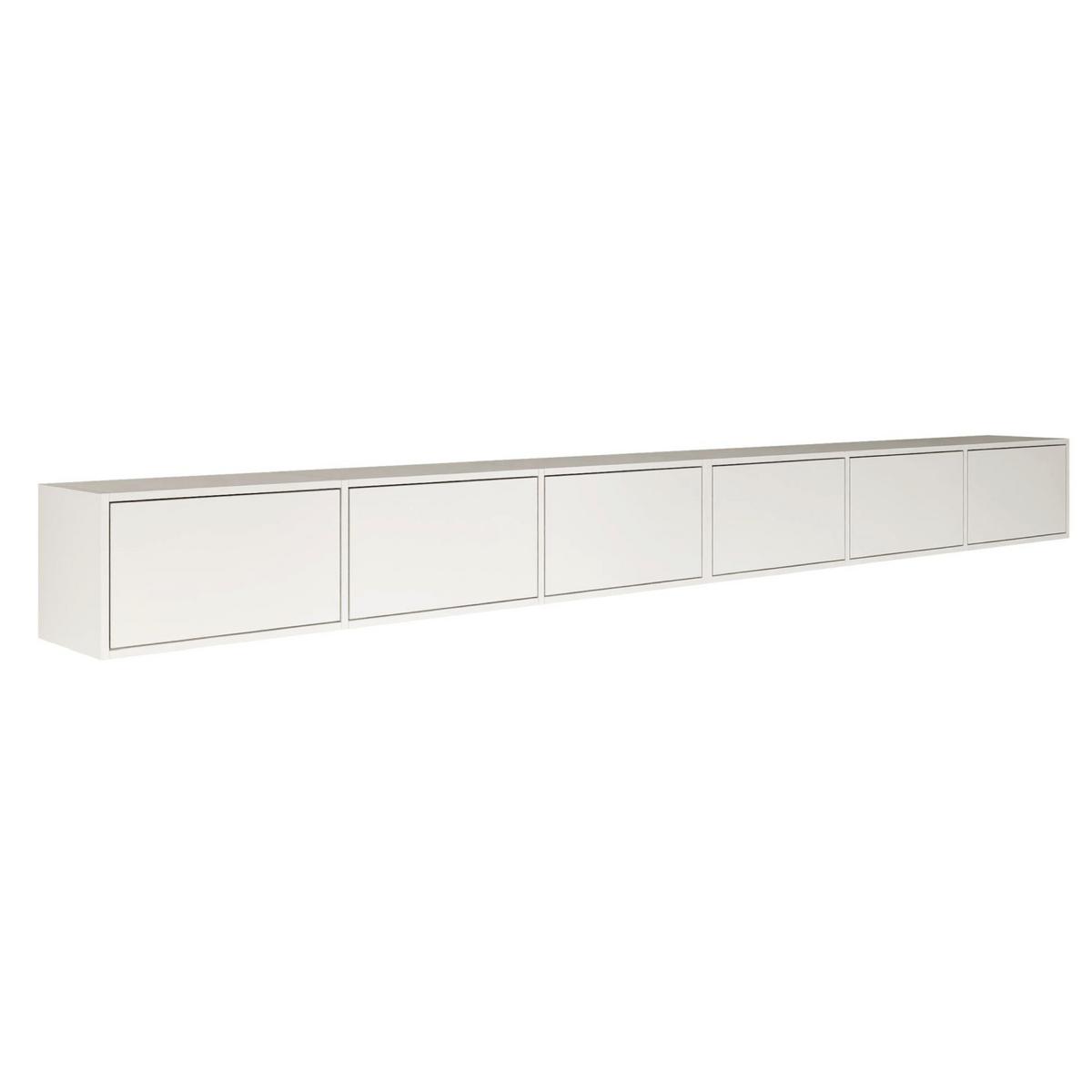 TV-LOWBOARD Framme hängend Weiß 300/30/30 cm - Weiß, Holzwerkstoff (300.2/30/30cm) - Selsey
