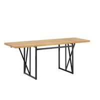 AUSZIEHBARER Tisch mit Klappflügeln FWT113-N - Ahornfarben, Fell (200/96/76cm) - SoBuy