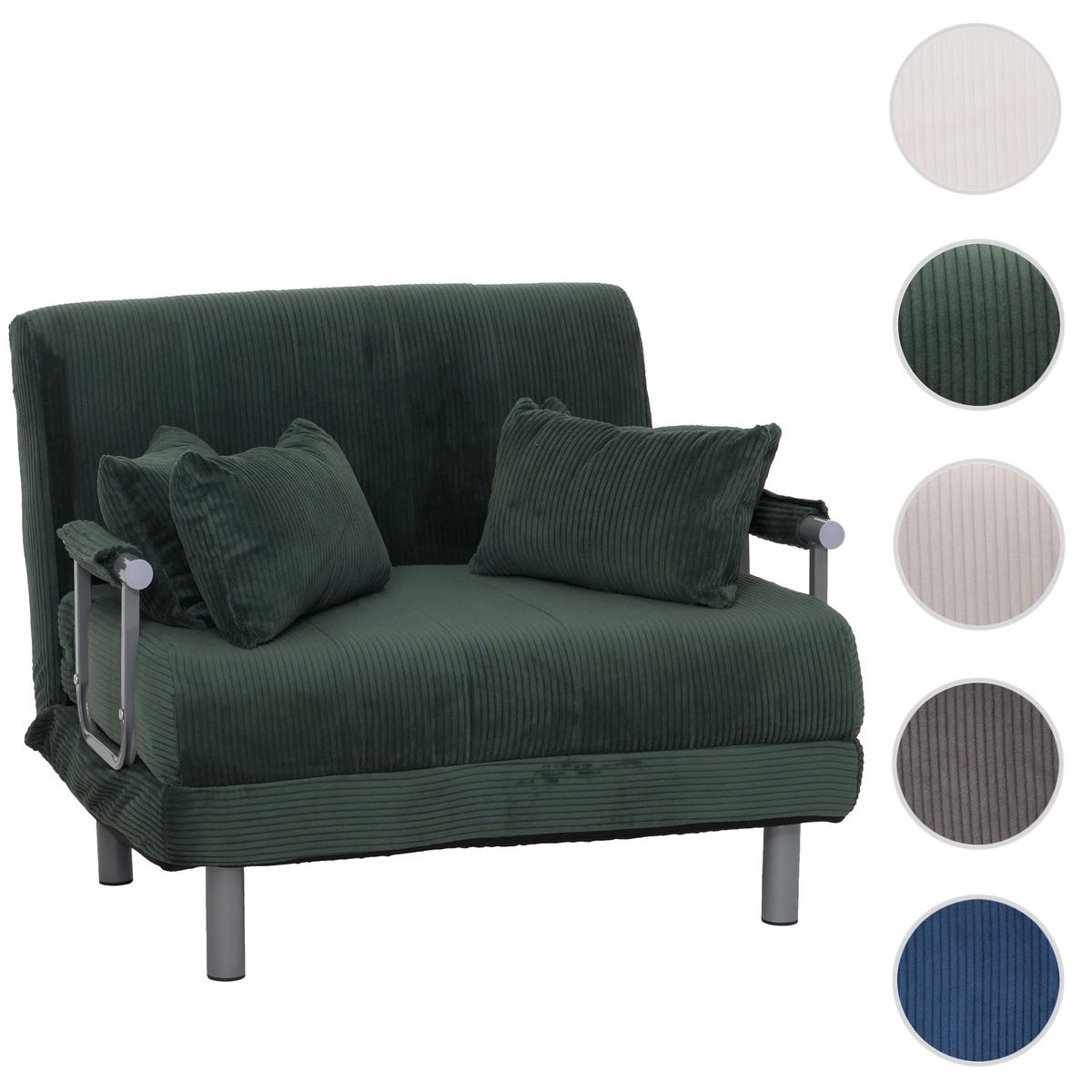 SCHLAFSESSEL Grün - Grün, Textil (105/80/190cm) - MCW