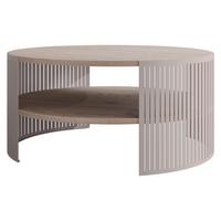 COUCHTISCH Fikoli Cashmere - Kaschmir/Hellbraun, Holzwerkstoff/Metall (75/75/40cm) - MIRJAN24