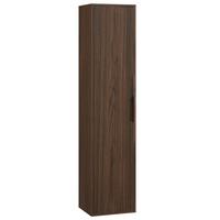 BADEZIMMERSCHRANK Rimini mit 1 Tür Walnuss Braun - 38 x 33 x 170 cm - Walnussfarben/Braun, Holz (33/170/38cm) - Badplaats