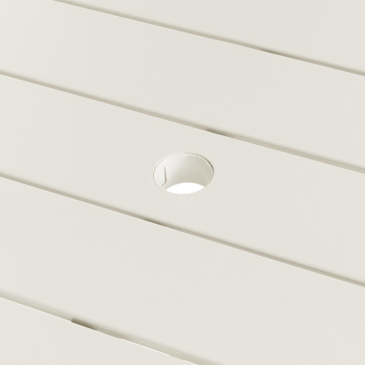 GARTENTISCH 160/90 cm Metall Hellbeige Terenzo - Beige, Metall (160/90/74cm) - Beliani