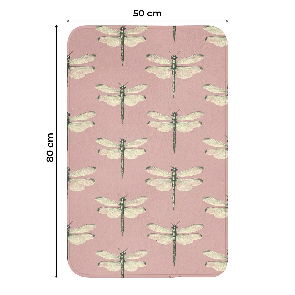 WC-VORLEGER Lillibells - Muster - Rosa WC Teppich 50x80 cm - Rosa, Textil (50/1cm) - OnlyWow