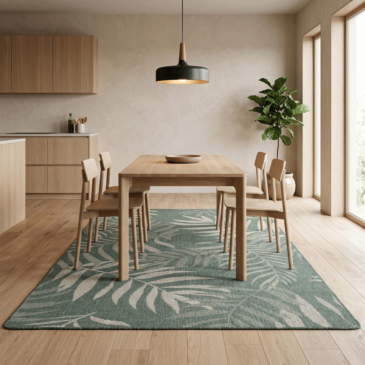 IN- UND OUTDOOR TEPPICH BEIDSEITIG NEWPORT DESIGN - Grün, Textil (100/200cm) - Snapstyle