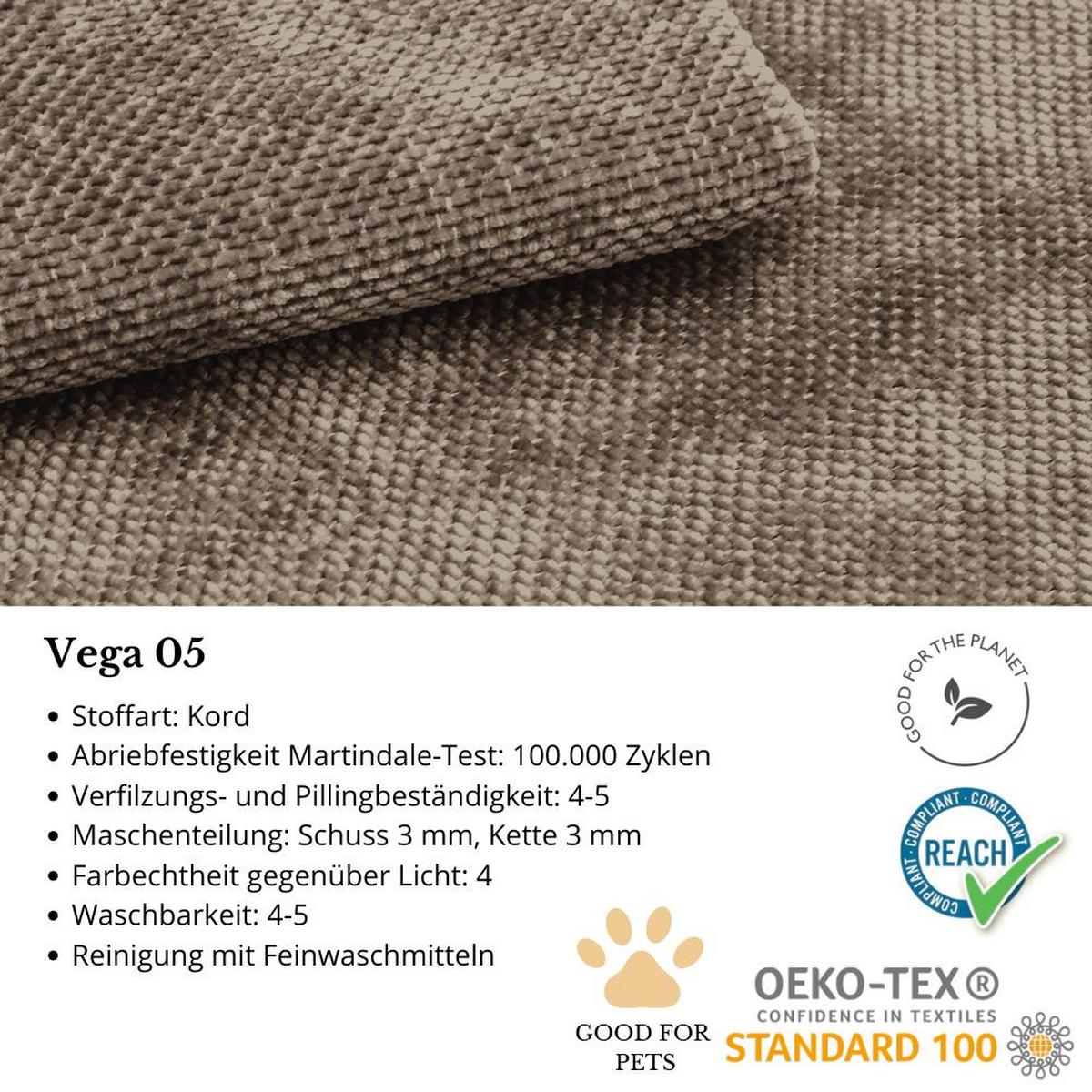 ECKSOFA Volare ohne Schlaffunktion braun links - Schwarz/Braun, Textil/Metall (295/235cm) - Beautysofa