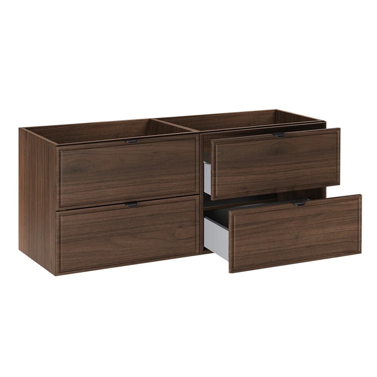 DOPPELWASCHTISCH 121cm Elias Holz - Braun, Holzwerkstoff (121/50/46cm) - Petits-meubles