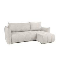 ECKSOFA Ontario Xs Mit Schlaffunktion - Weiß, Holzwerkstoff/Textil (226/154cm) - Fun Möbel