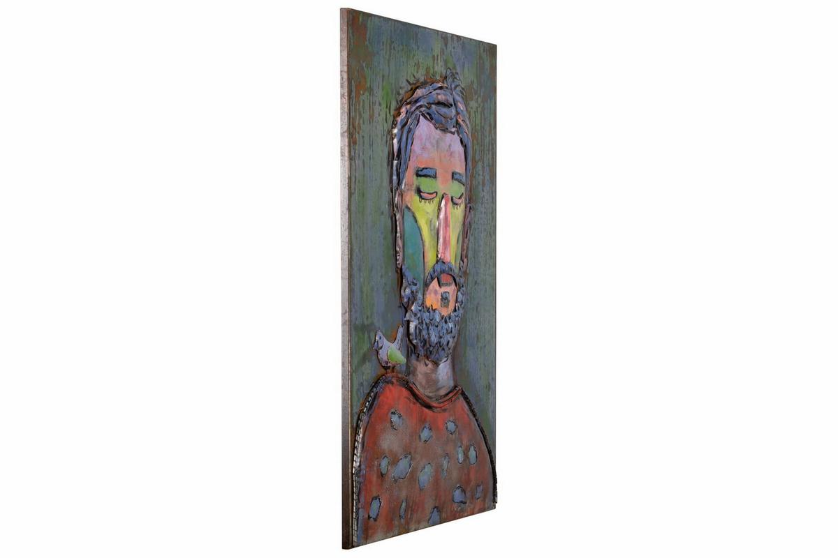 METALLBILD Bunt 60/90 cm - Multicolor, Metall (4/90cm) - KUNSTLOFT