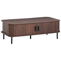 COUCHTISCH Dunkelbraun Bradley - Dunkelbraun, Holzwerkstoff (120/60/41cm) - Beliani