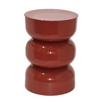 BEISTELLTISCH aus lackiertem Metall 36/50/36 cm - Terracotta, Metall (41/36/50cm) - Calicosy