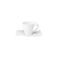 ESPRESSOTASSE MIT UNTERTASSE NewWave weiß 80 ml - Weiß, Keramik (11.5/8.8/14cm) - Villeroy & Boch