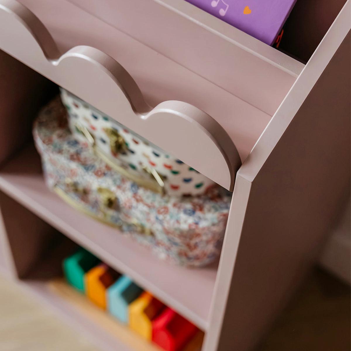 BÜCHERREGAL Book Nook Rose - Rosa, Holzwerkstoff (71/76/33cm) - Petits-meubles