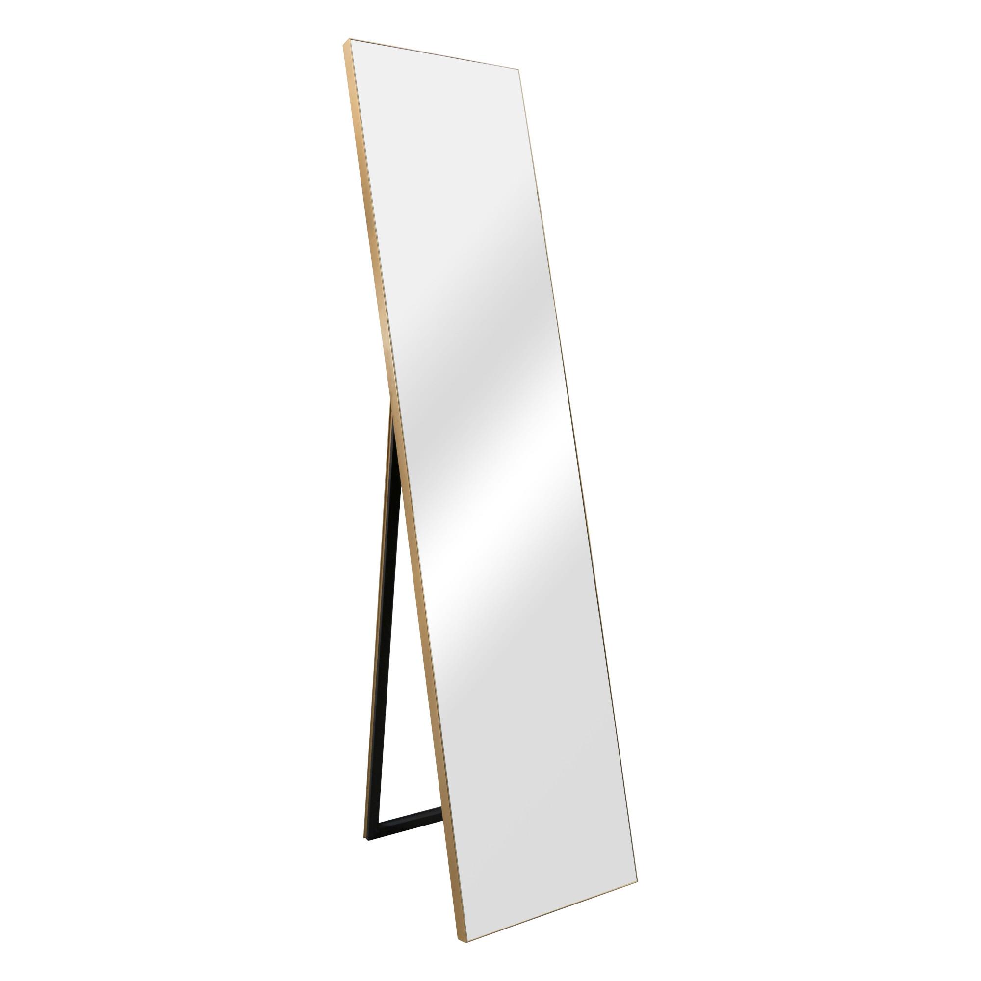 STANDSPIEGEL Barletta - Goldfarben, Glas/Kunststoff (35/150.6/150cm) - [en.casa]