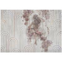 FOTOTAPETE Frau Vintage Grau 312x219 cm - Multicolor, Textil (312/219cm) - Wallarena