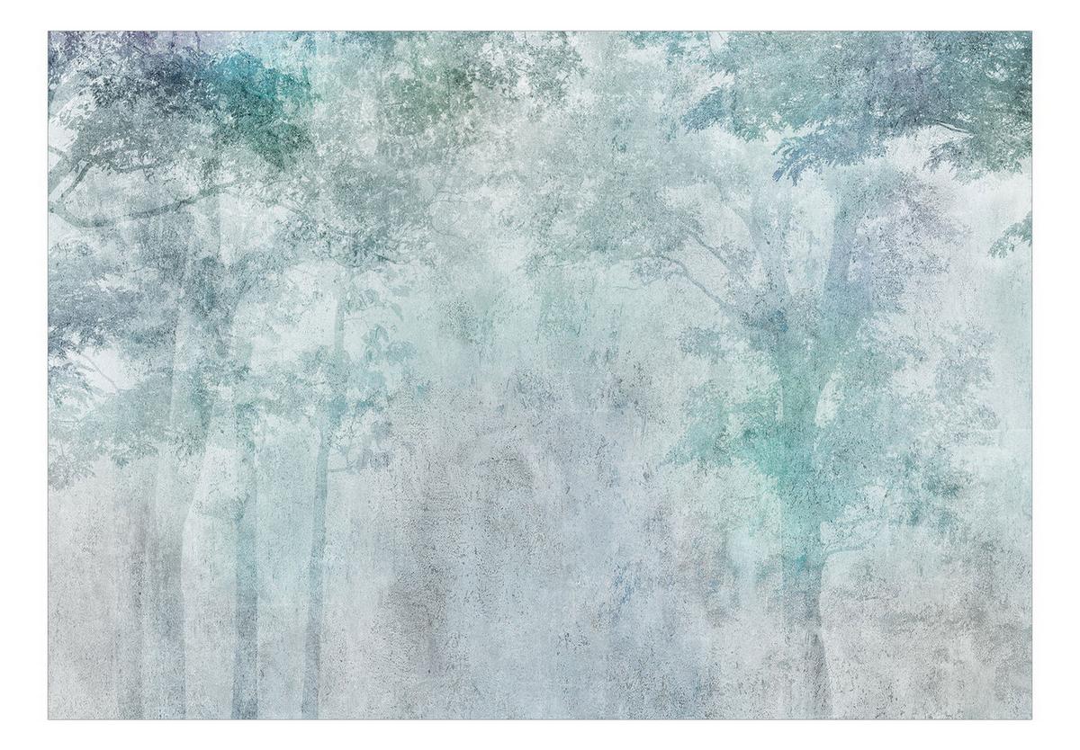 SELBSTKLEBENDE FOTOTAPETE 147/105 cm - Grau/Grün, Kunststoff/Textil (147/1cm) - KUNSTLOFT