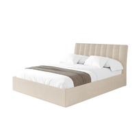POLSTERBETT mit Bettkasten und Lattenrost, Bett mit Matratze H3/H4 - ILAN 160x200 Beige - Kaschmir, Holzwerkstoff/Textil (160/200cm) - ALTDECOR