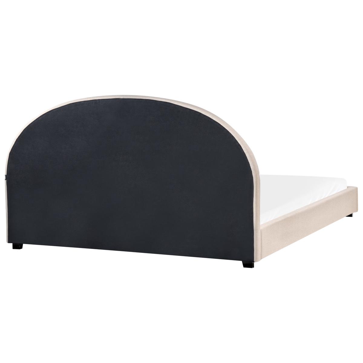 WASSERBETT Stoff 180/200 cm Hellbeige Vaucluse - Beige, Textil (180/200cm) - Beliani
