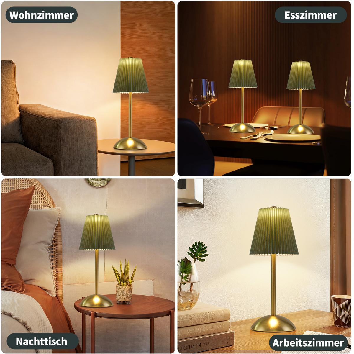 LED TISCHLAMPE Photonix 11.5/11.5/30 - Grün, Metall (11.5/11.5/30cm) - ZMH