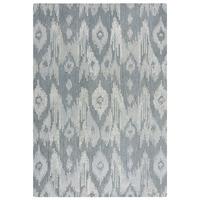 WOLLTEPPICH SOAR, im Ethno-Stil, Blau, 200 x 290 cm - Blau, Textil (290/200cm) - KADIMA DESIGN