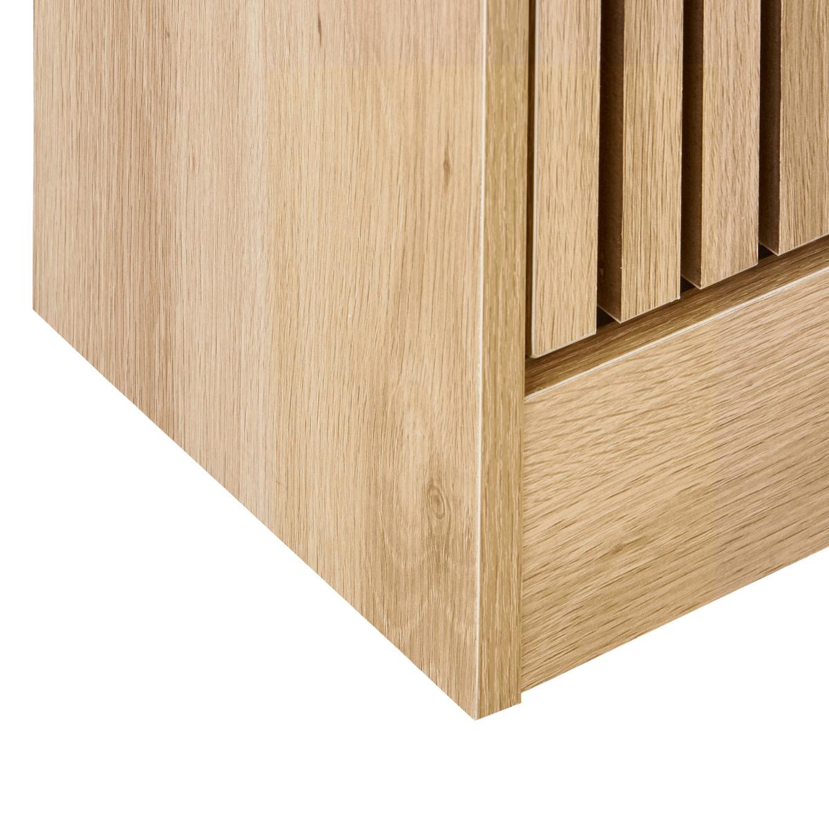 SCHUHSCHRANK Hellbraun Lynwood - Braun, Holzwerkstoff (60/113/24cm) - Beliani