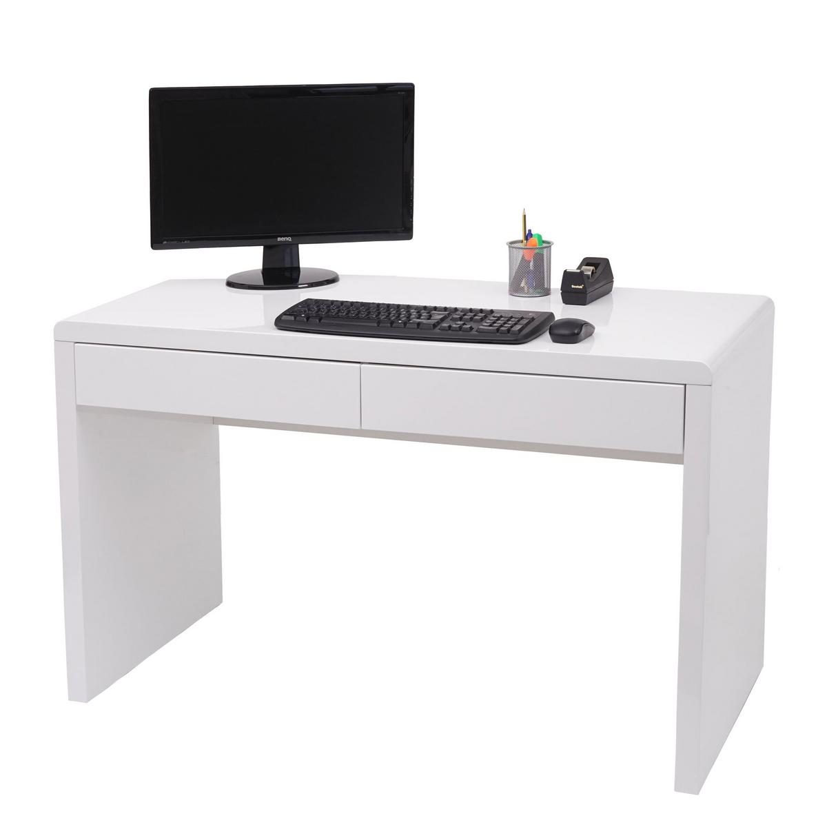 SCHREIBTISCH rechteck Weiß - Weiß, Holzwerkstoff (58/100/75cm) - MCW