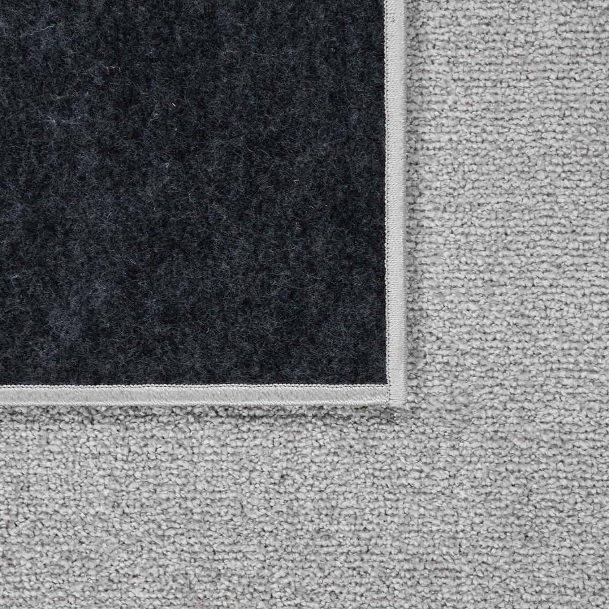 FLACHWEBETEPPICH Silberfarben 80 x 250 cm - Silberfarben, Kunststoff (80/250cm) - TT Home