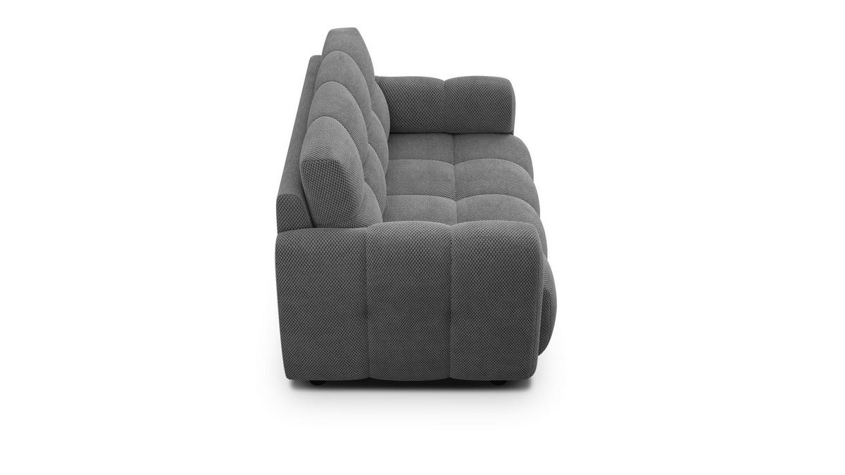 SOFA MELLOW 2-Sitzer, grau - Schwarz/Grau, Holz/Textil (153/87/98cm) - Wozimo