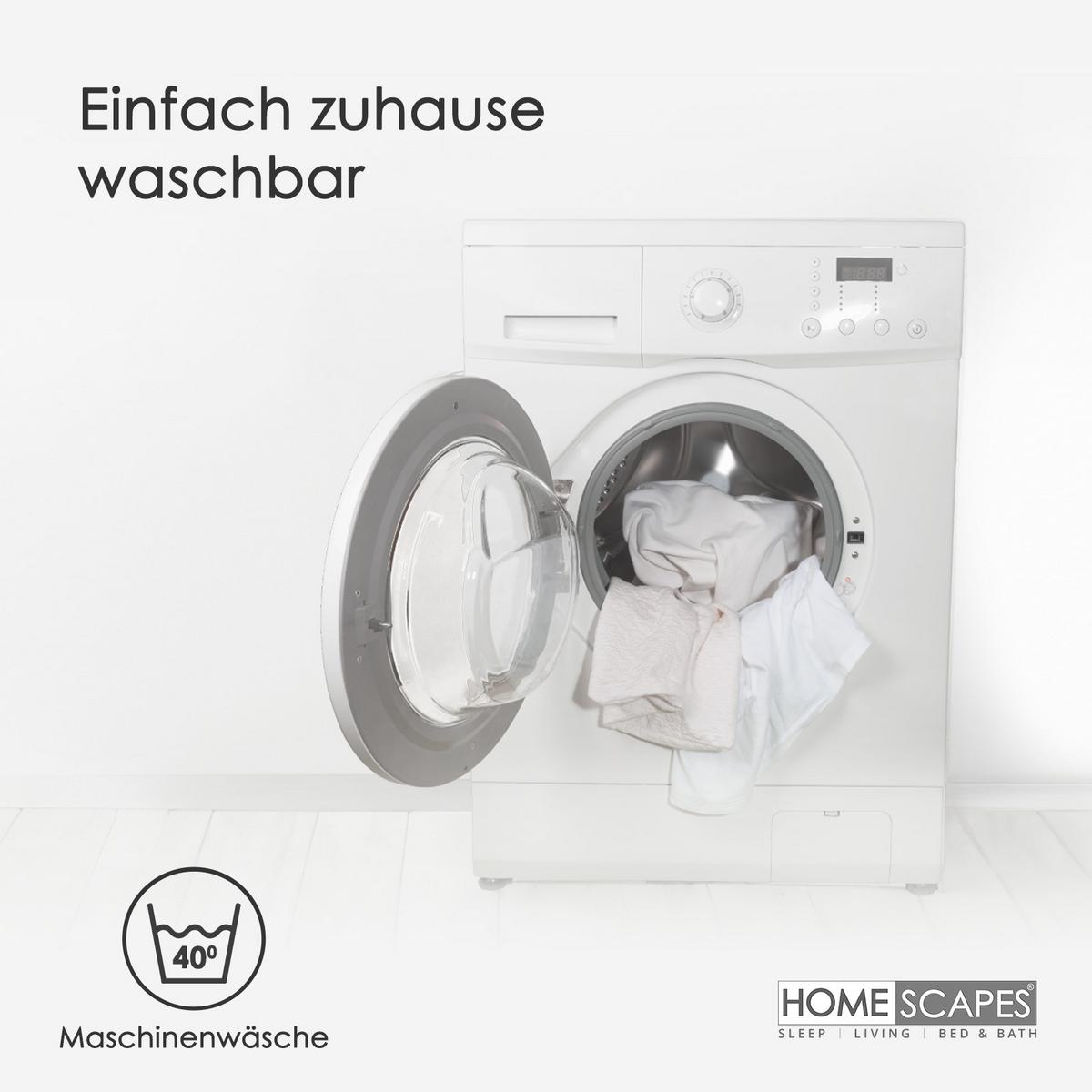 FÜLLKISSEN 60/60 cm – Entenfedern - Weiß, Textil (60/60cm) - Homescapes