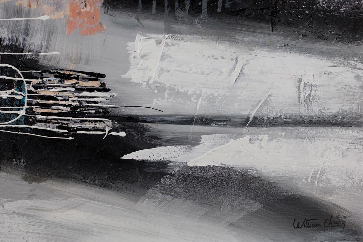 ACRYLBILD HANDGEMALT 80/120 cm - Multicolor/Grau, Holz/Textil (80/120cm) - KUNSTLOFT