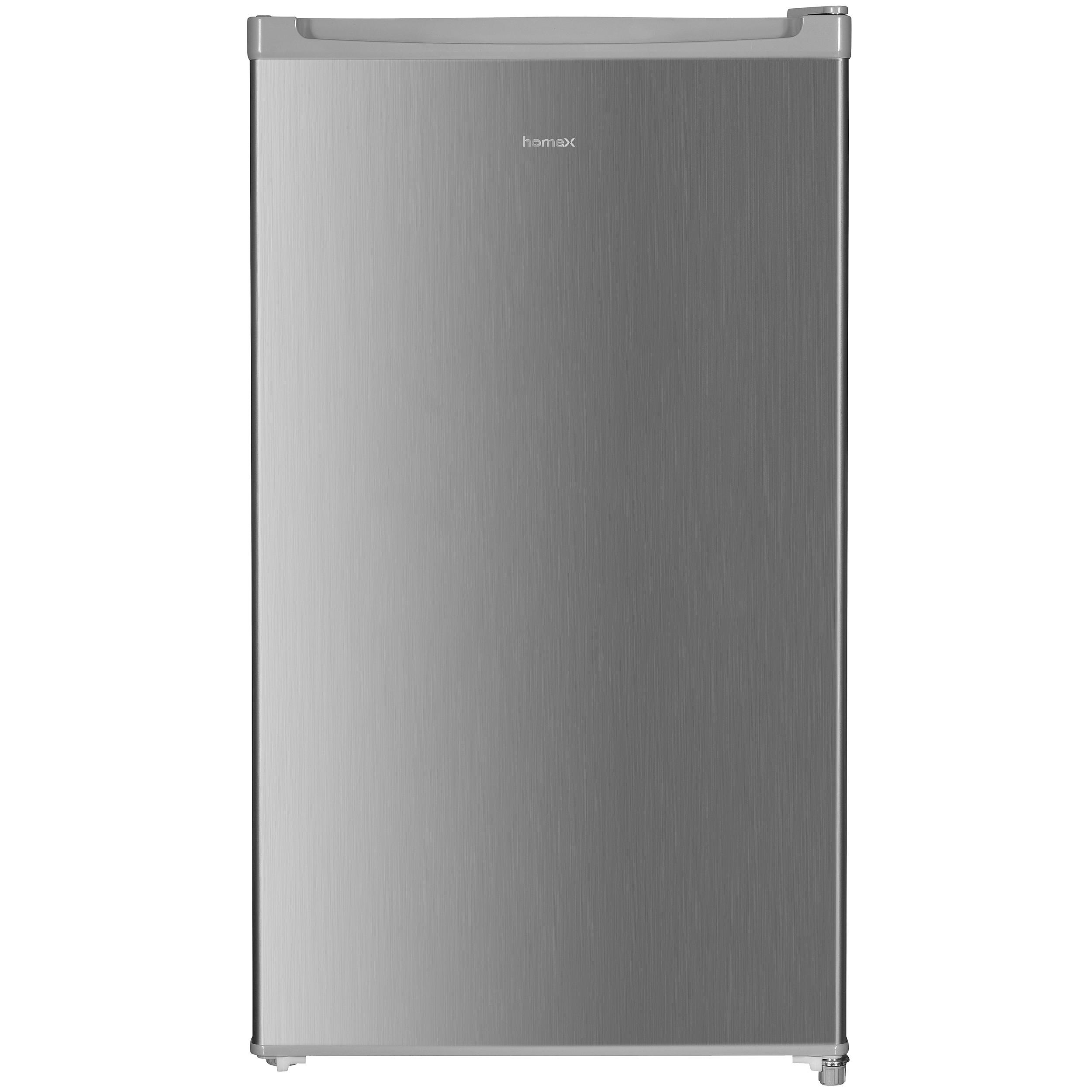 KÜHLSCHRANK CS0881-S ohne Gefrierfach klein - 90L Nutzinhalt, freistehend, kompakt, silber - Silberfarben, Glas/Kunststoff (47.5/85/44.5cm) - homeX