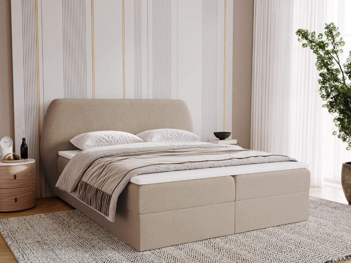 BOXBETT Bogota 140x200 Beige - Beige, Holz/Textil (140/200cm) - Graingold
