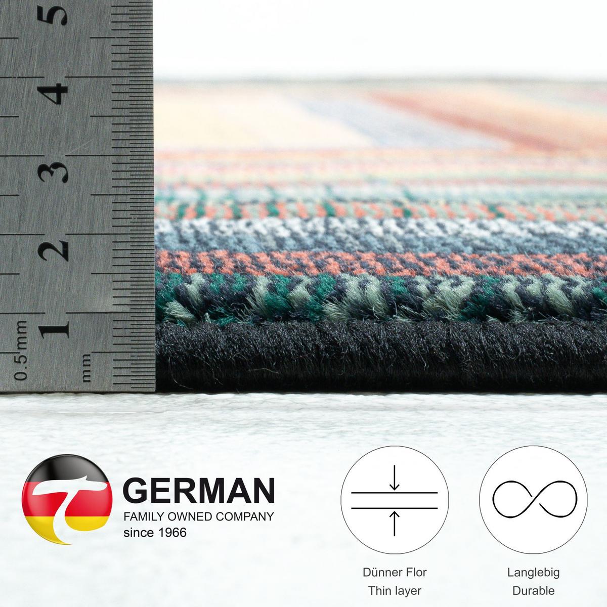 WEBTEPPICH Gabiro 001 60x90 cm - Multicolor, Textil (60/90cm) - THEKO