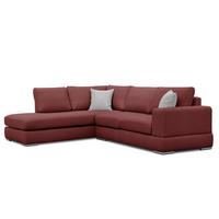 ECKSOFA OTTO 5-Sitzer, bordeaux - Bordeaux, Holzwerkstoff/Textil (219/279cm) - Wozimo