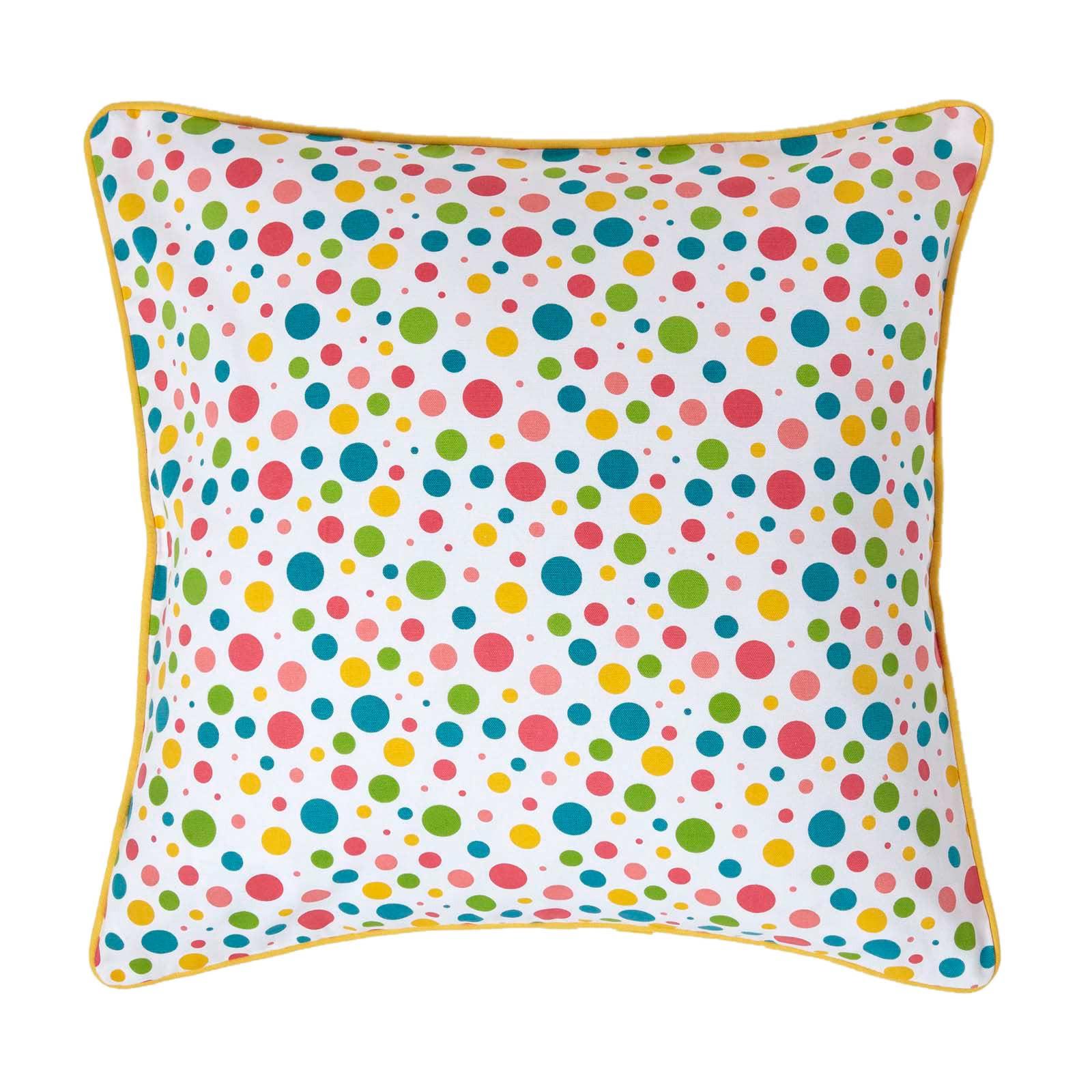 KISSENHÜLLE Bunte Punkte 60/60 cm, 100% Baumwolle - Multicolor, Textil (60/60cm) - Homescapes