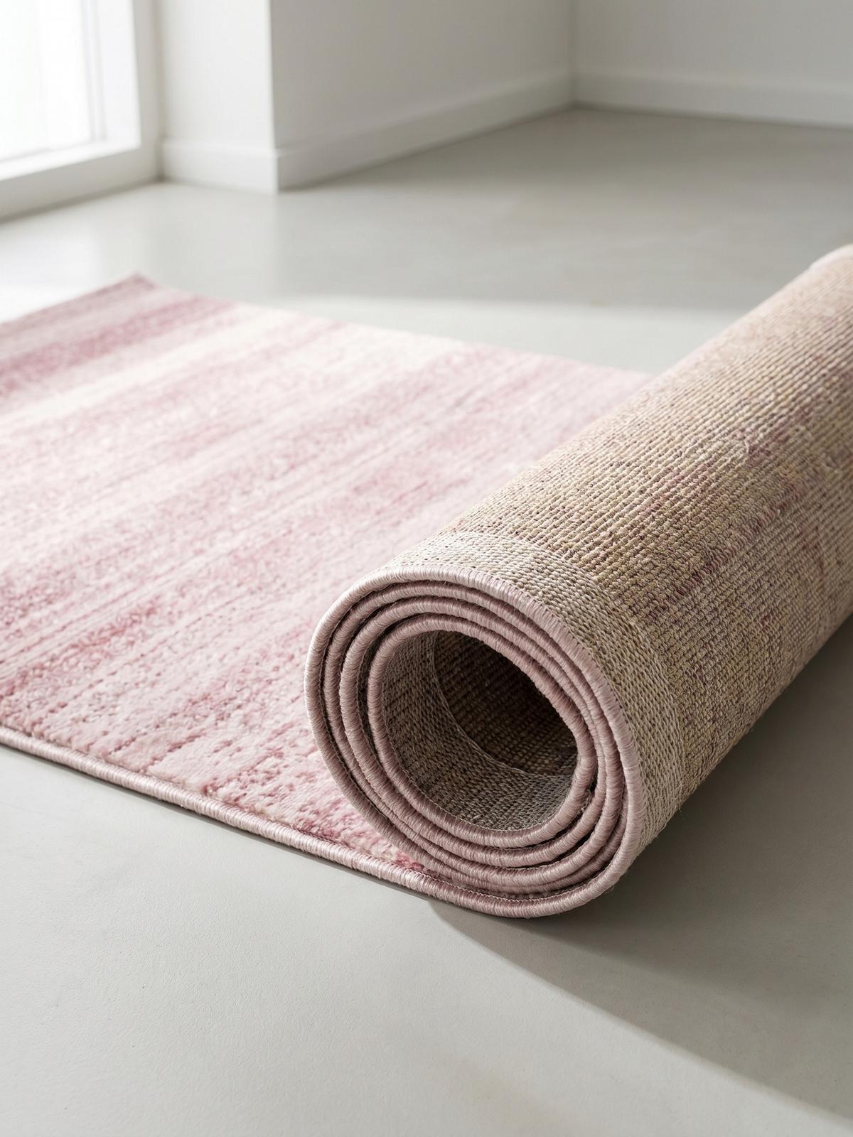 KURZFLORTEPPICH INN, einfarbig, Rosa, 80 x 300 cm - Rosa, Textil (300/80cm) - KADIMA DESIGN