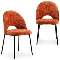 ESSZIMMERSTÜHLE SERENA 2er-Set orange - Orange, Textil (46/83/53cm) - IDIMEX