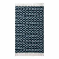 HANDWEBTEPPICH Tula geometrisch gemustert 120/170 cm - Blau, Textil (120/170cm) - Homescapes