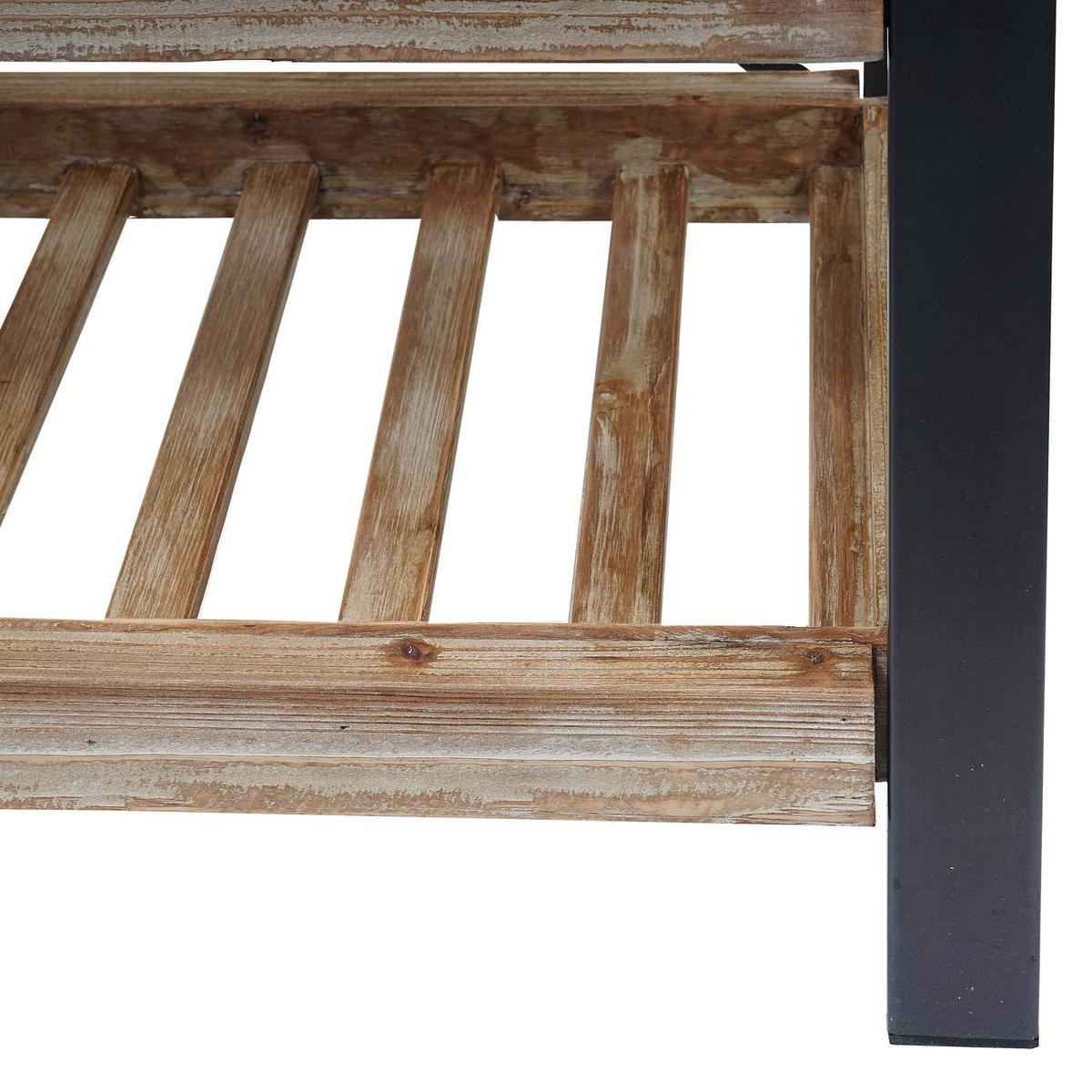WEINREGAL Braun, Schwarz - Schwarz/Braun, Holz (114/189/39cm) - MCW