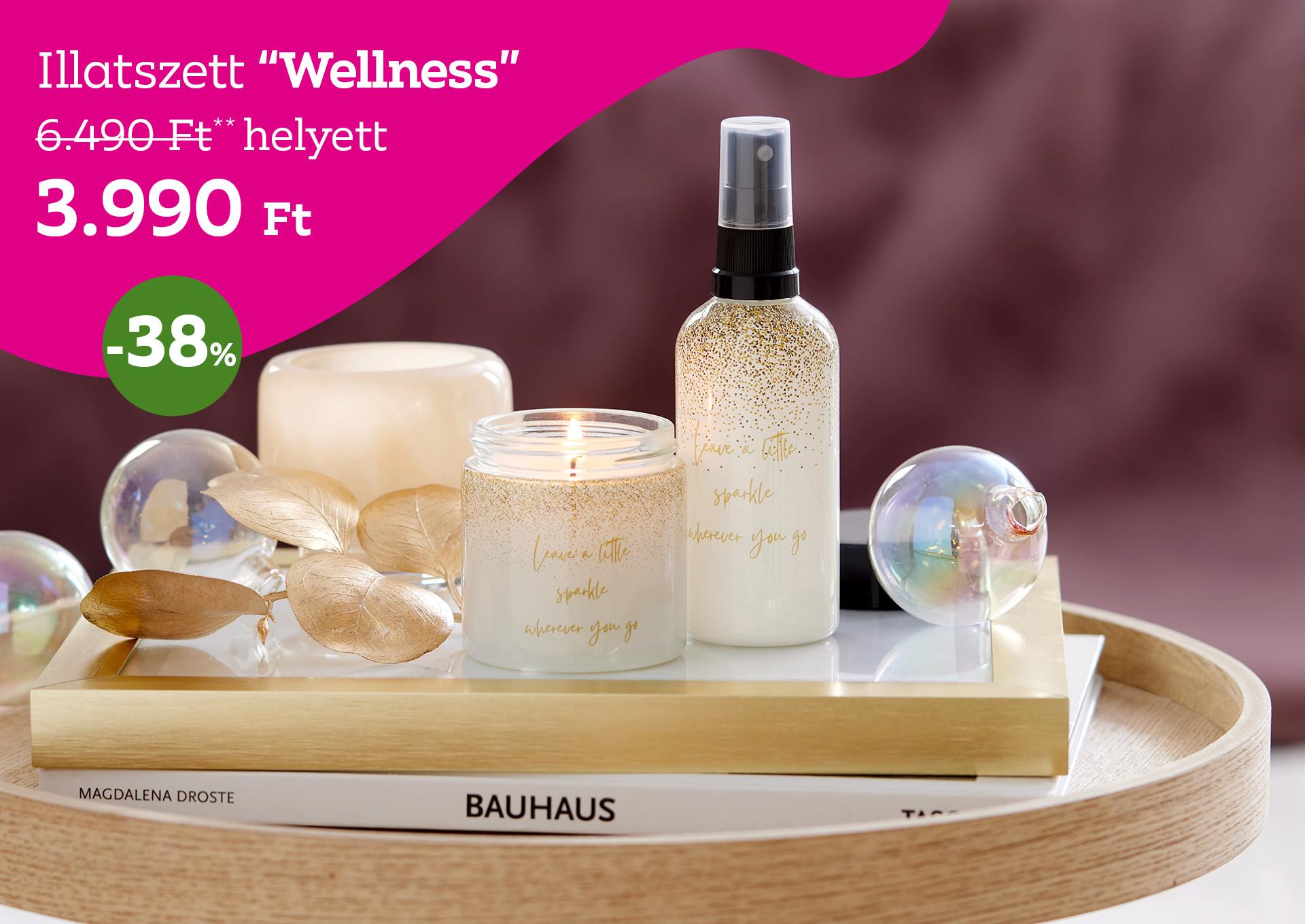 Illatszett WELLNESS 6490 Forint helyett 3990 Forint, kedvezmény mértéke 38%