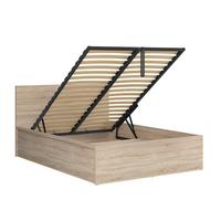 BOXBETT 140/200 Edwin Helles Holz - Braun, Holzwerkstoff (140/200cm) - Petits-meubles