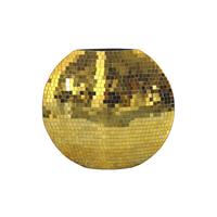 TISCHVASE BERLENGA, Eisen, handgefertigt, Gold, 40 x 10 x 35 cm - Goldfarben, Metall (35cm) - KADIMA DESIGN