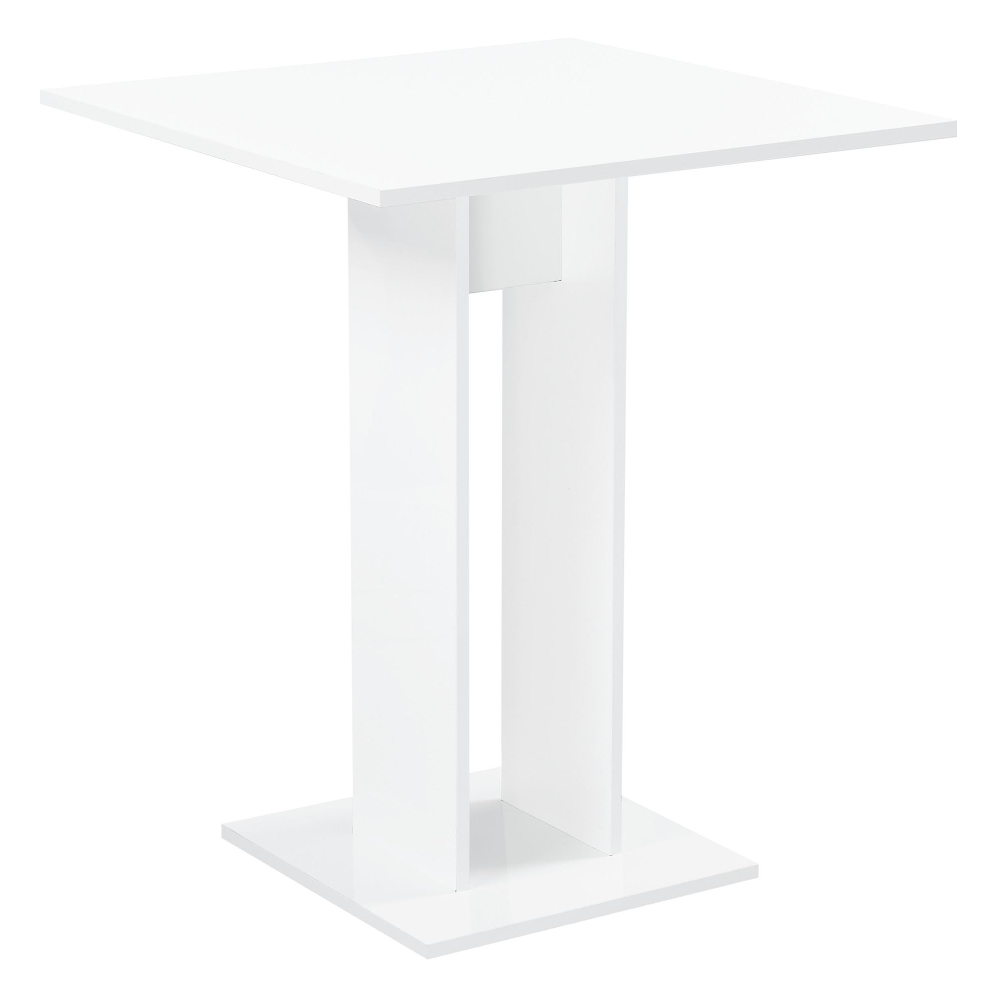 KÜCHENTISCH Lindesnes - Weiß Hochglanz, Holzwerkstoff (65/65/78cm) - [en.casa]