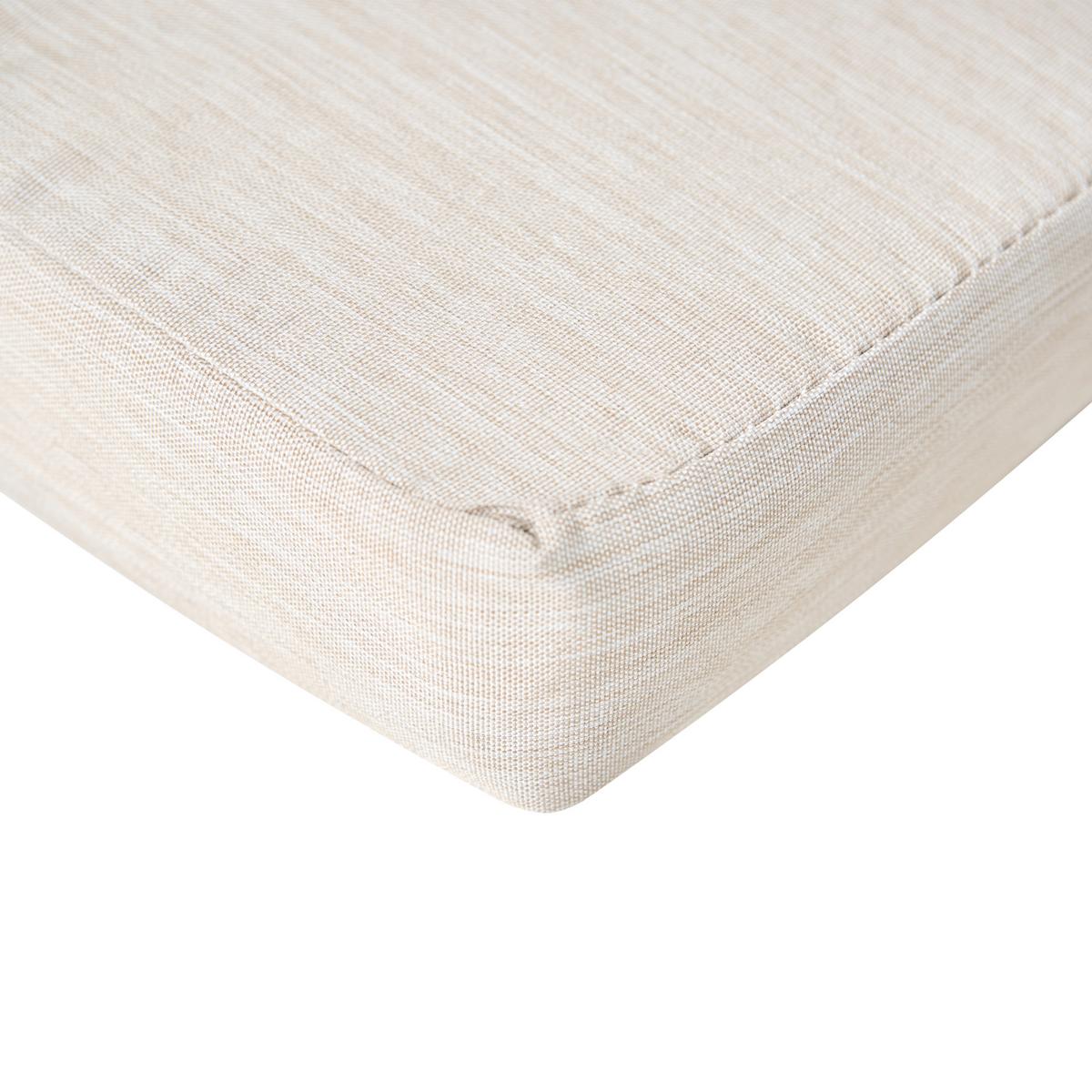GARTENSTUHL 2er-Set Dunkelbraun/Hellbeige Amantea Premium - Dunkelbraun/Beige, Holz (54/105/69cm) - Beliani