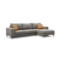 ECKSOFA MEDIOLANE 4-Sitzer, taupe - Taupe, Holzwerkstoff/Textil (282/219cm) - Wozimo