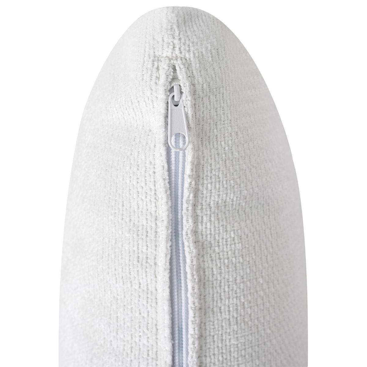 2-SITZER-SOFA Stoff Cremeweiß Ness - Creme, Textil (170/68/85cm) - Beliani