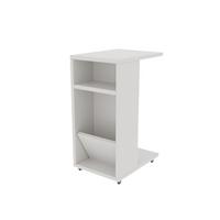 ROLLREGAL mit Stauraum 30/40/63 cm - Weiß, Holzwerkstoff (30/40/63cm) - Calicosy