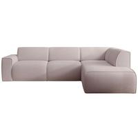 ECKSOFA Bouvi Beige rechts - Beige/Schwarz, Kunststoff/Textil (220/292cm) - Selsey